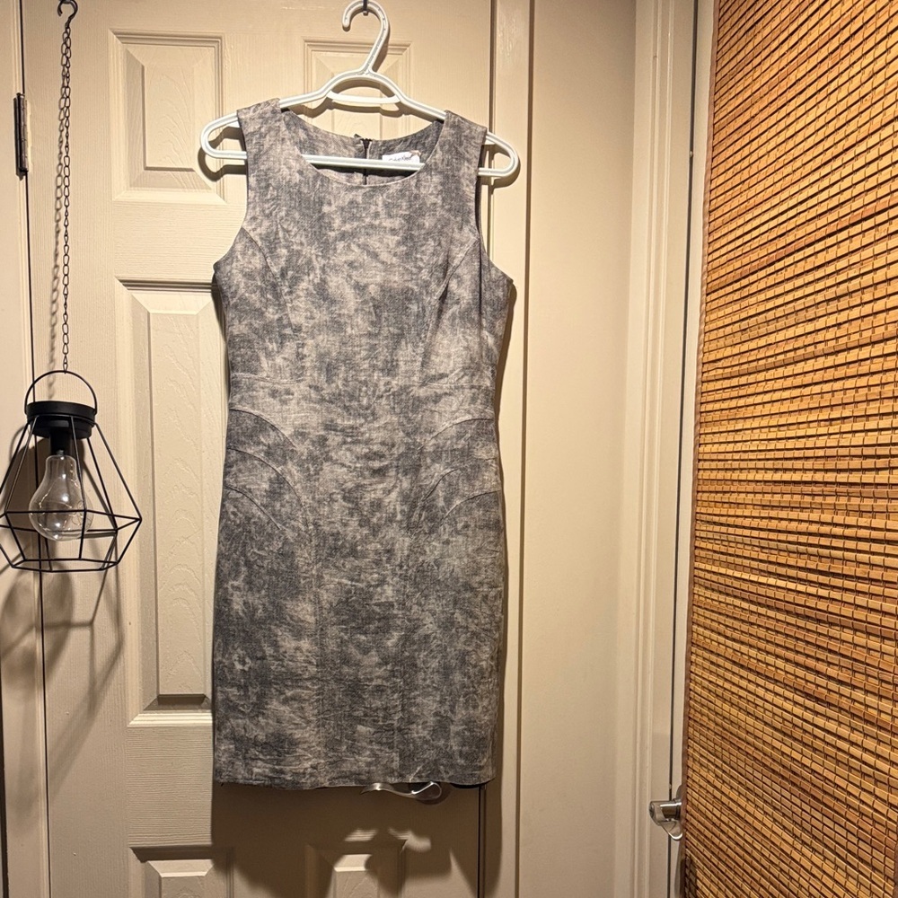 Calvin Klein Marble Gray Mini Dress